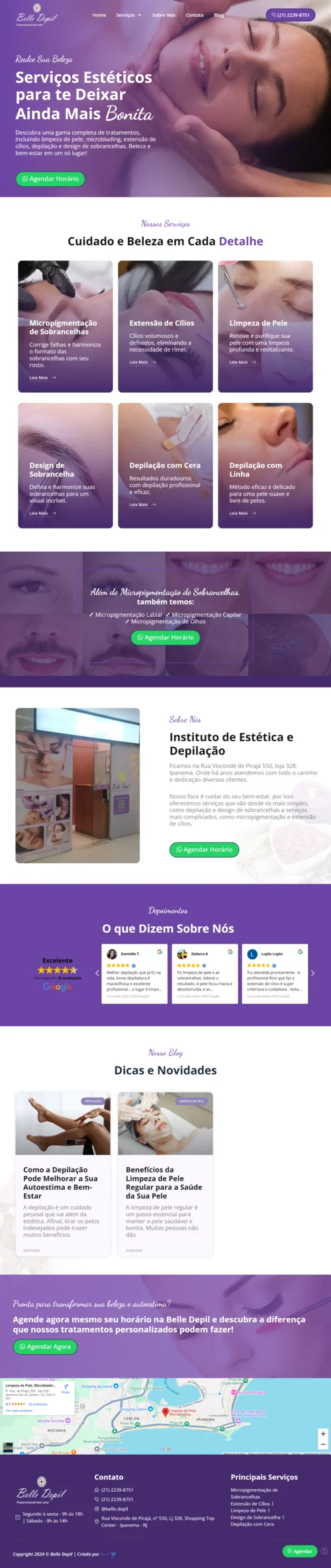 Site da Belle Depil